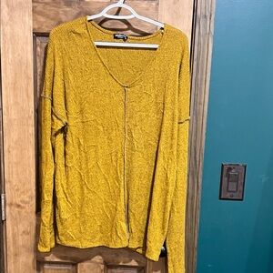 Women's Mustard Cardigan Sweater